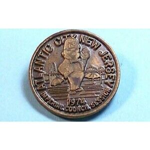 Vintage 1974  Atlantic City,New Jersey Imperial Council Session, Shriner Pin